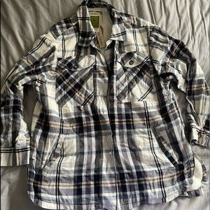 Plaid flannel super soft jacket size xl juniors